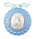Moulded Acrylic Blue Crib Medal with Guardian Angel for Baby Boy Nursery Decor, 3 1/2 Inch...