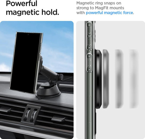 Spigen Magnetic Ring Plate Adapter for MagSafe Compatibile with MagSafe Accessories Wireless Charger for iPhone 15/14/13/12/11 Series, New Samsung...