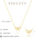 Bow Necklace for Women, Dainty 14K Gold/Silver Plated Bowknot Choker Necklace for Women Beads Chain Cute Pendant Necklaces Fashion Jewelry Gifts...