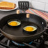 HIC Kitchen Non-Stick Fried and Poached Egg and Pancake Cooking Rings, Round Shaped, PFOA and BPA Free, Set of 2...