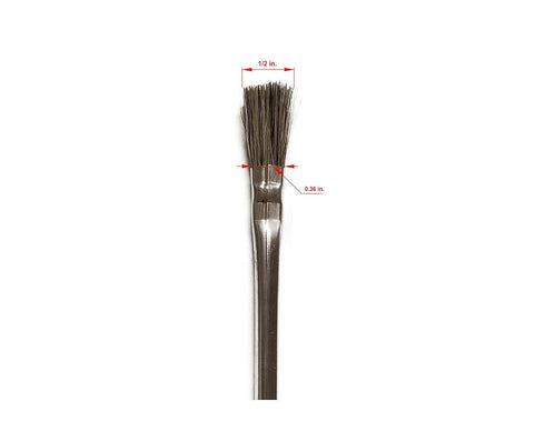 72pcs 1/2 inch Flexible Horsehair Bristle Acid Brushes...