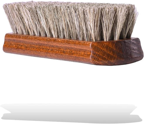 VALENTINO GAREMI Classic Shoe Shine Brush- Leather Footwear Polish Horse Hair Brush- Made in Germany...