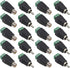 FULARR 20Pcs Professional RCA Connector Kit, 10 Pairs RCA Male Plug & Female Socket to AV Screw Terminal Block Audio Video Connector Adapter, for ...