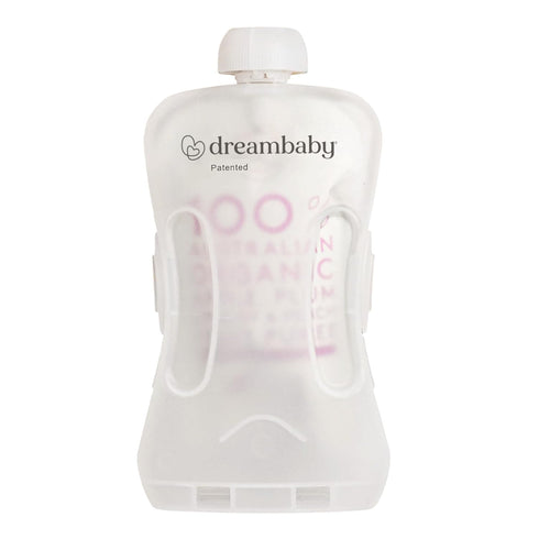Dreambaby Pouch Pal Self-Feeding Baby Food Pouch Holder - No Squeeze, No Spill, No Mess Reusable Container for Baby Led Weaning...