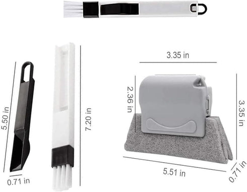 5 PCS Cleaning Brushes Set, Crevice Cleaning Brushes for Household Use,Window Groove Cleaning Brush,Multifunctional Gap Cleaning Brushes for Toile...