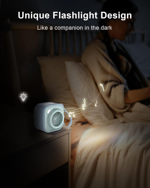 EWA A110 Small Bluetooth Speaker with Loud Stereo Sound, Portable Wireless Speaker with Flashlight, 12 Hour Playtime, Support TF Card, Mini Speake...