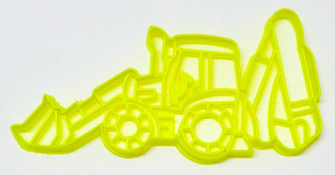 BACKHOE DIGGER EXCAVATING CONSTRUCTION EQUIPMENT VEHICLE COOKIE CUTTER MADE IN USA PR3231...