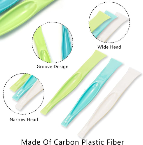 6 PCS Plastic Scraper Tool, Cleaning Scraper Tool Kitchen Perfect for Removing Stickers and Labels, Opener, Multipurpose Stiff Scraper Cleaning Gu...