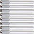 Operitacx 8pcs Stainless Steel Pencil Extenders Crayon Extenders Pen Extenders Pencil Extender Holder Pencil Lengthener Holder for Office Sketch A...