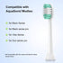 Replacement Toothbrush Heads Compatible with AquaSonic Black Series 10 Pack Everystep for Vibe Series Black Series pro, and for Duo Series pro Ele...