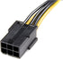 StarTech.com PCI Express 6 pin to 8 pin Power Adapter Cable - Power cable - 6 pin PCIe power (F) to 8 pin PCIe power (M) - 6.1 in - yellow - PCIEX...