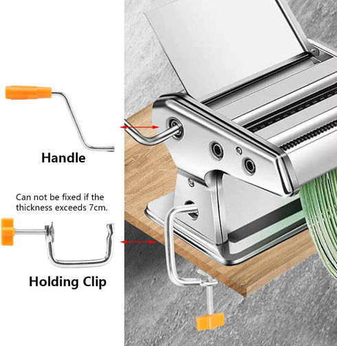 Pasta Maker Handle Replacement,Manual Noodle Maker Fixing Clip,Durable Handle Tool Parts for Pasta Machine (Holding Clip)...
