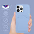 MZELQ Silicone Compatible with iPhone 15 Pro Case, Card Holder Camera Protection Cover + Screen Protector, Card Slot Case Designed for Phone 15 Pr...