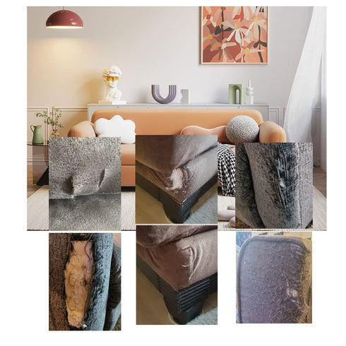 Self Adhesive Linen Fabric Patches Tape 17.7x78.7 inch, Durable Fabric Couch Repair Kits for Upholstery, Furniture, Sofa, Car Seats, Office Chair,...