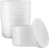 JoyServe 64 oz Food Storage Containers with Lids Pack of 6, Half Gallon Round Plastic Deli Container with Leak-Proof Lid, BPA-Free, Freezer, Dishw...