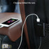 QC 3.0 Quick Charge USB Car Charger Compatible with Android iOS Smartphones USB Device Front/Back Seat Cigarette Lighter Chargers 5.6Ft Extension ...