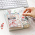 Washi Masking Tapes Multi Organizer Pouch, Minimalist Transparent Large-Capacity Visible Portable Storage Bag for Stationery Stickers Travel Small...