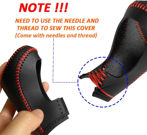 Gear Shift Knob Cover for Chevy Malibu/Equinox 2016-2020/ Cruze 2017-2019 Auto Leather Gear Shifter Knob Protector Trim for Chevy Eqionox 2021 Acc...
