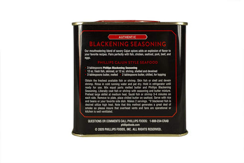 Phillips Blackening Seasoning used in Phillips Seafood Restaurants on Blackened Chicken, Fish & Seafood...