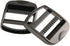 6PCS Metal Ladder Lock Buckle Slider for School Bags Backpack Straps Webbing, Nickel Color Zinc Alloy Bag Webbing Adjuster Fastener...