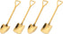 Shovel Spoon Dessert Spoons- 4pcs Ice Cream Spoon Gold Shovel Shape Spoons Mini Long Handle Coffee Afternoon Teaspoon for Home Kitchen Restaurant ...