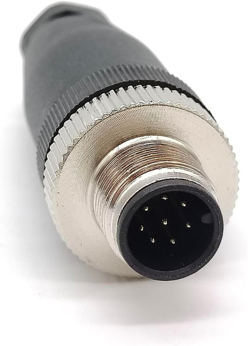 M12 Cable Connector Circular Waterproof Aviation Plug Field Installable Screw Termination Unshield Straight (5 Pin Male A-Code)......