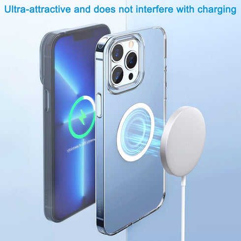 6 Pack Universal Metal Rings Sticker Compatible with MagSafe Magnetic Wireless Charger iPhone 13 12 Pro Mini Max, Ultra-Thin Car Charger Conversio...
