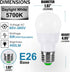 ILC RGB LED Light Bulb, Color Changing 40W Equivalent, Daylight White, 450LM Dimmable 5W E26 Screw Base RGBW, Mood Light Bulb - 12 Color Choices -...