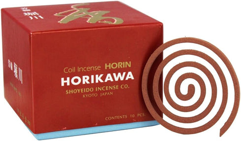 Shoyeido's River Path Incense, Set of 10 Coils - Horikawa...