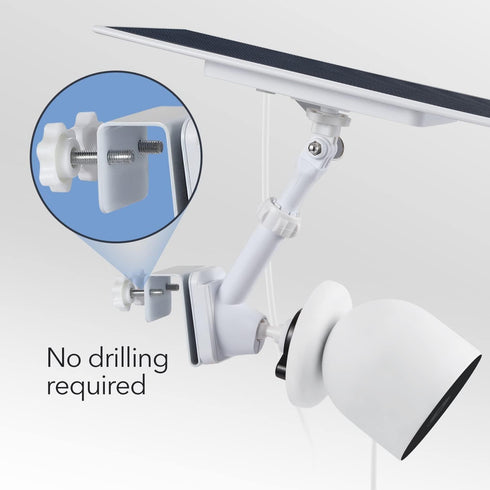 Wasserstein Gutter Mount for Google Nest Cam (Battery) & Solar Panel (Camera & Solar Panel NOT Included)...