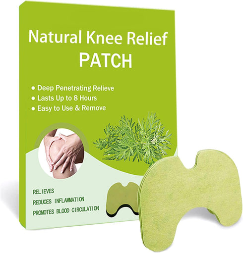 Wellness Knee Patches, 50 Pcs Natural Knee Relief Patch, Herbal Wormwood Warming Extract Sticker for Knee, Back (50)...