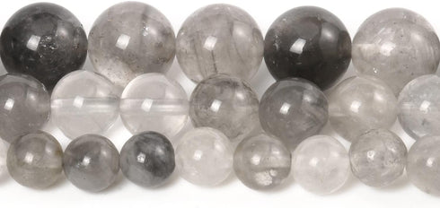 35pcs 10mm Natural Stone Beads Greystone Crystal Beads Energy Crystal Power Gemstone for Jewelry Making, DIY Bracelet Necklace...