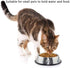 Stainless Steel Cat Bowl, 2 Pack Metal Dog Bowls for Food and Water, Non-Slip Pet Feeding Dish Bowl with Rubber Base for Indoor Cats Small Dogs...