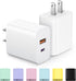 USB C Wall Charger Block, 2-Pack Dual Port PD Power Adapter Fast Charging Block Compatible with iPhone 15/15 Pro/15 Pro Max/15 Plus/14/13/12/11, X...