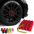 ColorLugs Vinyl Lug Nut Cover | Red | Flexible Fit Wheel Lug Nut Cap | Fits 19 mm | Pack of 25 | Includes Deluxe Extractor | Made in The USA...