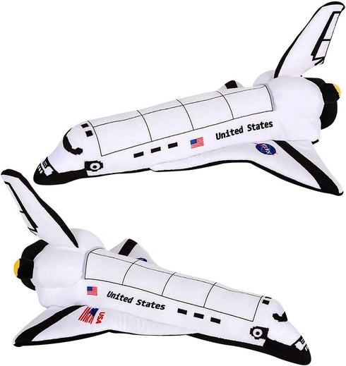 ArtCreativity Stuffed Space Shuttle - 14" Soft Cuddly Astronaut Toy for Kids, Easter Basket Stuffer, Birthday Gift...