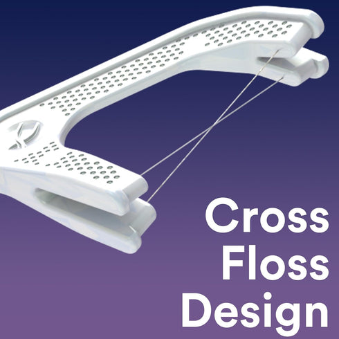 DenTek Cross Flosser Plaque Control Floss Picks, X-Shaped Floss, 75 count...