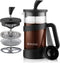 Sivaphe Small French Press 12oz Light-weight Durable High Borosilicate Carafe/Tea Maker Single Serve Coffee Press Frothed Brewer...