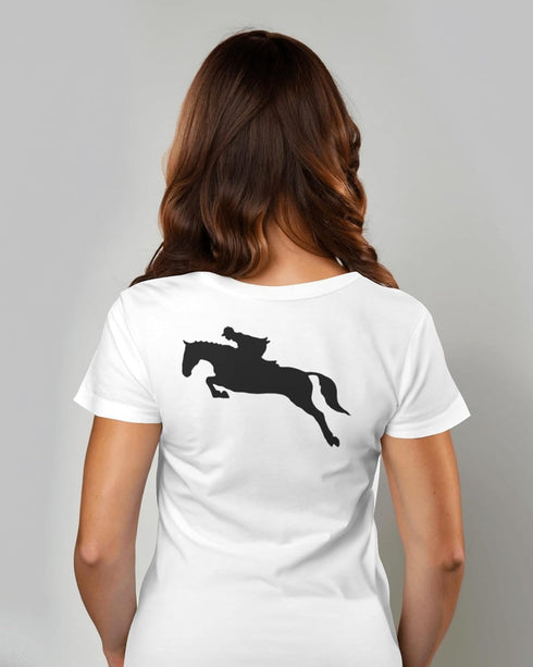 Reusable Horse Jumping Stencil 11" x 8.5" - Custom Equestrian Design for Dynamic Crafts...