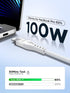 USBC to USBC, 100W USB C to USB C Cable 6.6FT 5A USB C to USB C Fast Charging Cable Braided Charger Cord for MacBook Air/Pro, iPhone15/15Pro/15Plu...