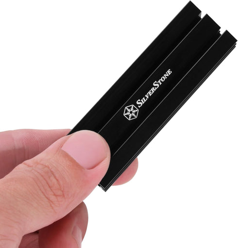 SilverStone Technology Aluminum Alloy Heatsink with Multiple Thermal Pads for PCIE NVME M.2 or SATA M.2 TP02-M2...