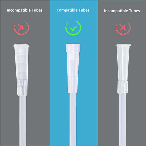 5PCS Oxygen Tubing Swivel Connector Supply for Home Oxygen, 360 Degree Swivel, Avoid Tube Tangles, Oxygen Concentrator Accessories...