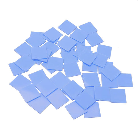 50Pcs Thermal Pad 15x15x1mm, Highly Efficient Thermal Conductivity 6.0 W/mK, Non Conductive Heat Resistance Silicone Thermal Pads for Laptop Heats...
