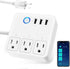 GHome Smart Plug Power Strip, WiFi Surge Protector Work with Alexa Google Home, Smart Outlets with 3 USB 3 Charging Port, Multi-Plug Extender for ...