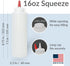 Pinnacle Mercantile Plastic Squeeze Condiment Bottles with Red Tip Cap 16-ounce Set of 2 Wide Mouth...