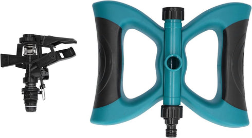 Automatic Sprinkler, Rubber?Coated Base Rotating Automatic Sprinkler Easy to Use for Nurseries for Watering Lawns for Gardens(Dark Green)...