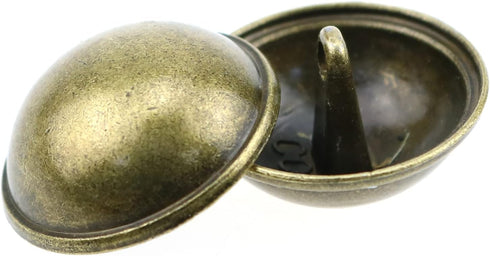 E-outstanding 10PCS Bronze Mushroom Domed Buttons 21mm Antique Brass Dome Buttons Round Sewing Buttons with Shank for Suits, Coats, Uniforms, Shir...