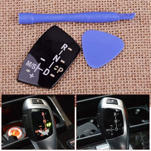 Long Car Gear Sticker Shift Knob Panel Cover for BMW Models X1 X3 X5 X6 F01 F10 F30 F35 F18 GT 1 3 5 6 7 Type (Long)...