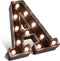 Glintee LED Marquee Letter Lights Black Alphabet Light Up Sign for Wedding Home Party Bar Decoration Battery Powered Letter Decor-A...