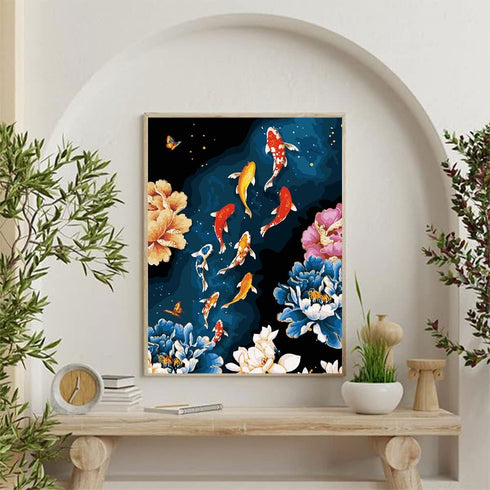 DoMyArt Acrylic Paint by Number Kit On Canvas for Adults Beginner, Paint with Acrylic Animals Art Painting Kits DIY Adult Crafts Acrylic Art Proje...